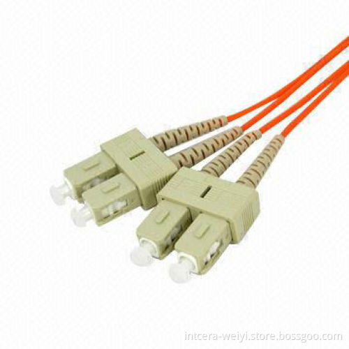 SC/PC-SC/PC MM DX Fiber Optic Patch Cord with Low IL and High RL (0.9&2.0&3.0 Optional)